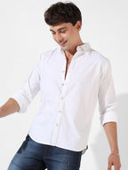 Campus Sutra Solid Casual Shirt