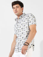 Campus Sutra Printed Casual Shirt