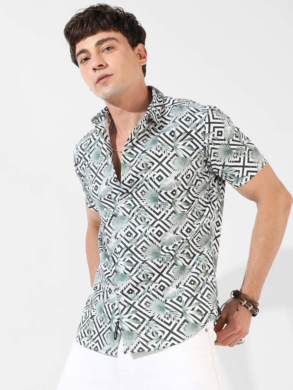 Campus Sutra Printed Casual Shirt