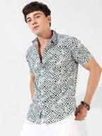Campus Sutra Printed Casual Shirt