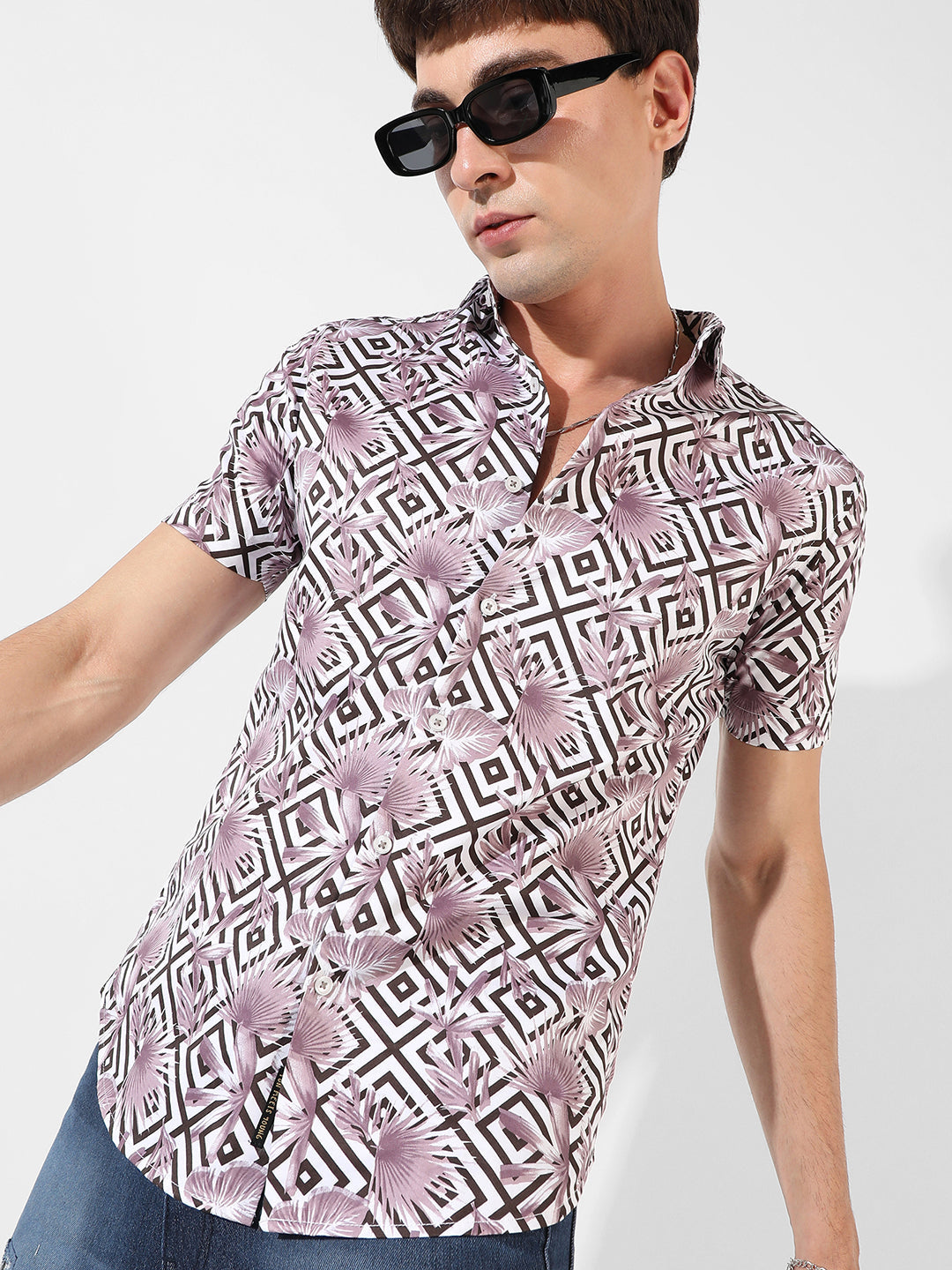 Campus Sutra Printed Casual Shirt