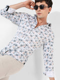Campus Sutra Printed Casual Shirt