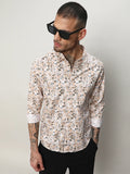 Campus Sutra Abstract Cotton Shirt