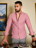 Campus Sutra Self-Design Striped Shirt