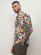 Campus Sutra Artistic Jungle Shirt
