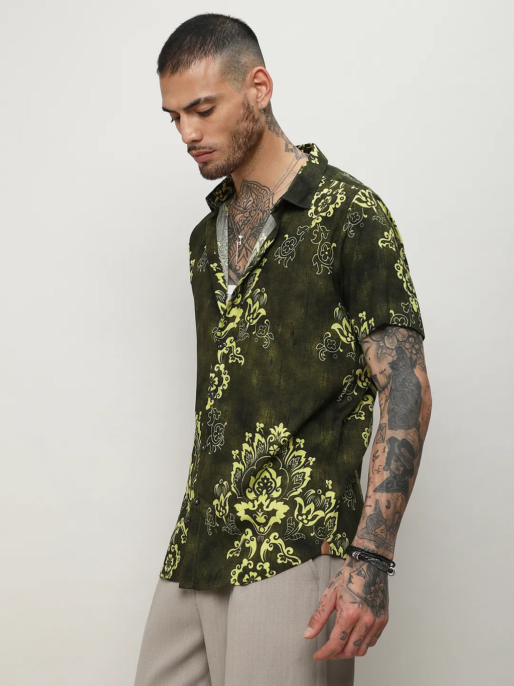 Campus Sutra Ethnic Motif Shirt