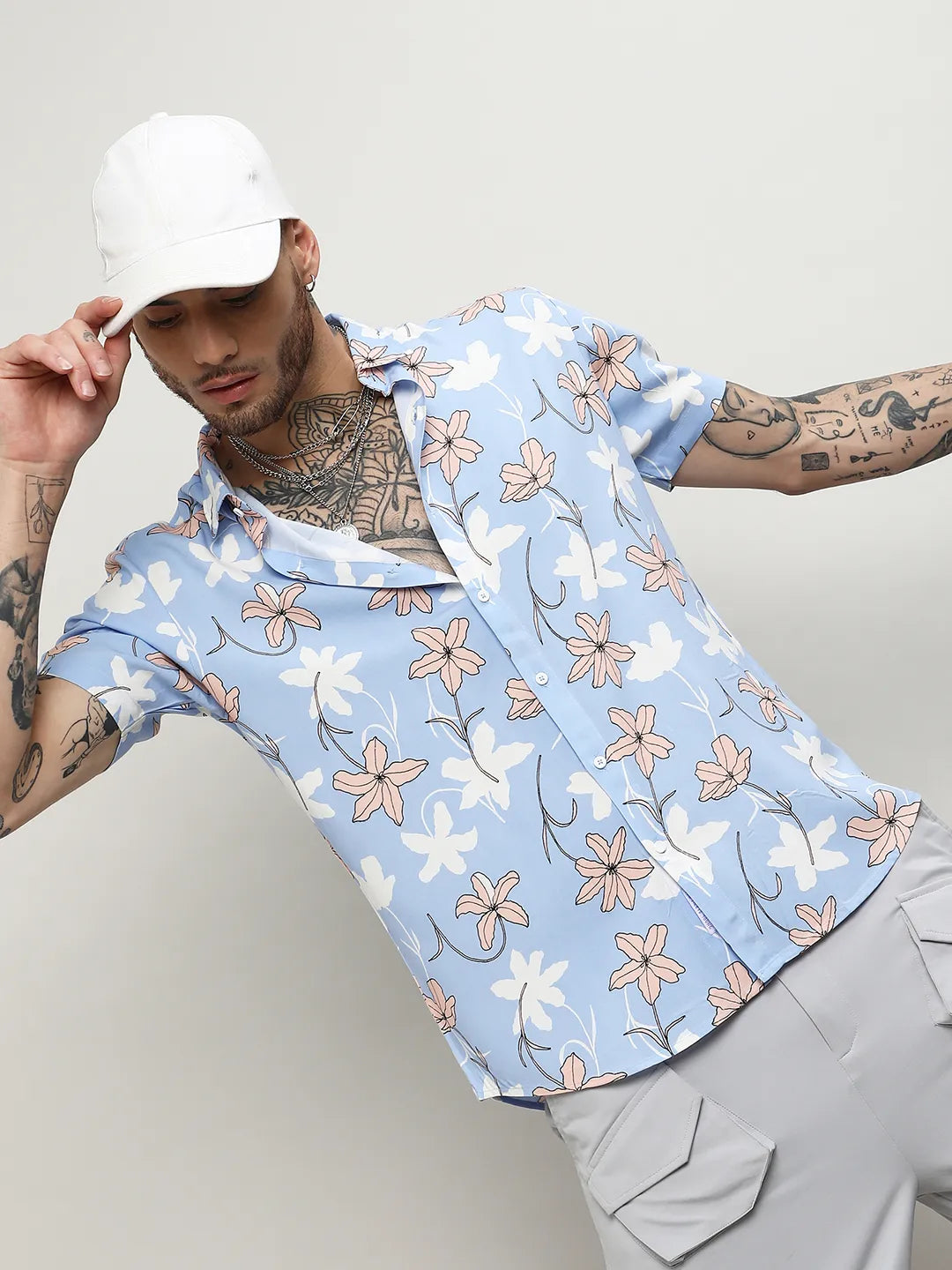 Campus Sutra Airy Flower Shirt