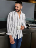 Campus Sutra Barcode Striped Shirt