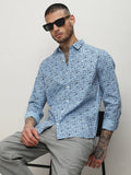 Campus Sutra Micro Floral Shirt