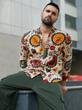 Campus Sutra Ethnic Floral Shirt
