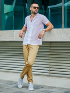 Campus Sutra Balanced Striped Shirt