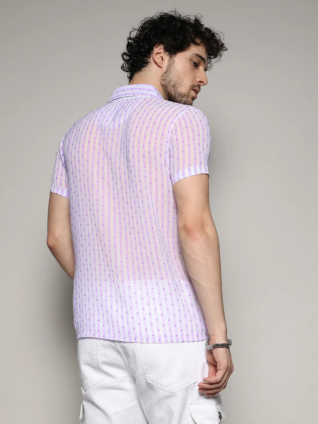 Campus Sutra Balanced Striped Shirt
