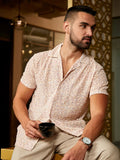 Campus Sutra Washed Flowers Seld-Design Shirt