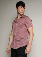 Campus Sutra Self-Design Block Shirt