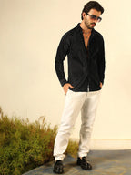 Campus Sutra Pleat-Creased Shirt