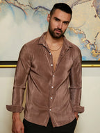 Campus Sutra Pleat-Creased Shirt