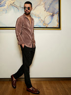 Campus Sutra Pleat-Creased Shirt