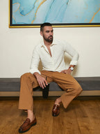 Campus Sutra Self-Design Wave Shirt