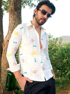 Campus Sutra Butterfly Pine Shirt