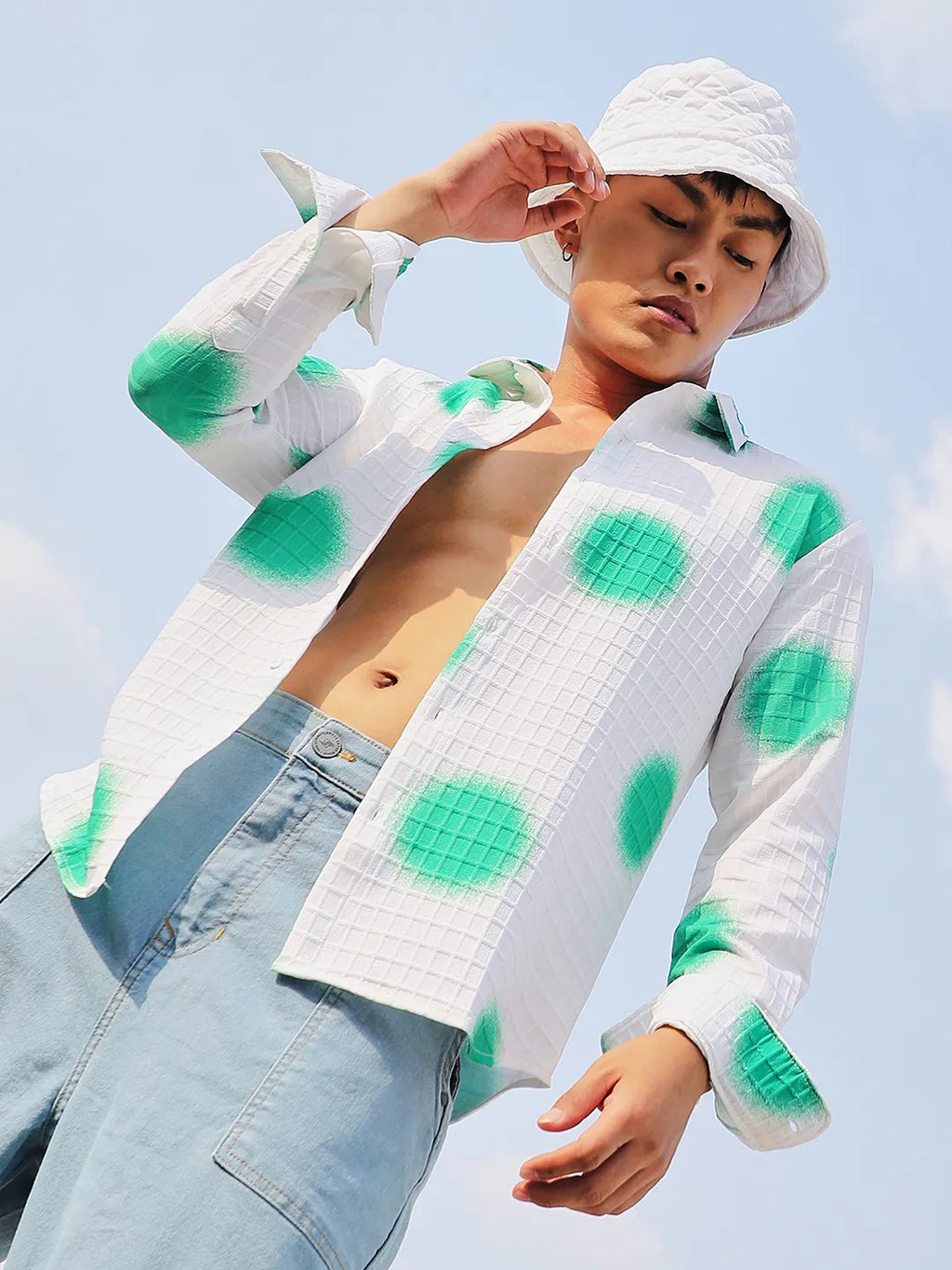 Campus Sutra Spraypaint Shirt