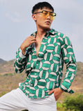 Campus Sutra Contrast Block Shirt