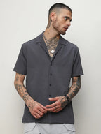 Campus Sutra Self-Design Block Shirt