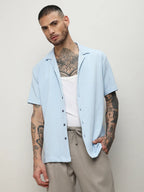Campus Sutra Self-Design Block Shirt