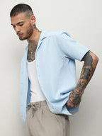 Campus Sutra Self-Design Block Shirt