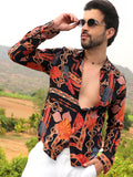 Campus Sutra Artistic Block Shirt