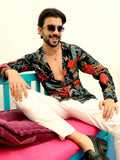 Campus Sutra Artistic Block Shirt