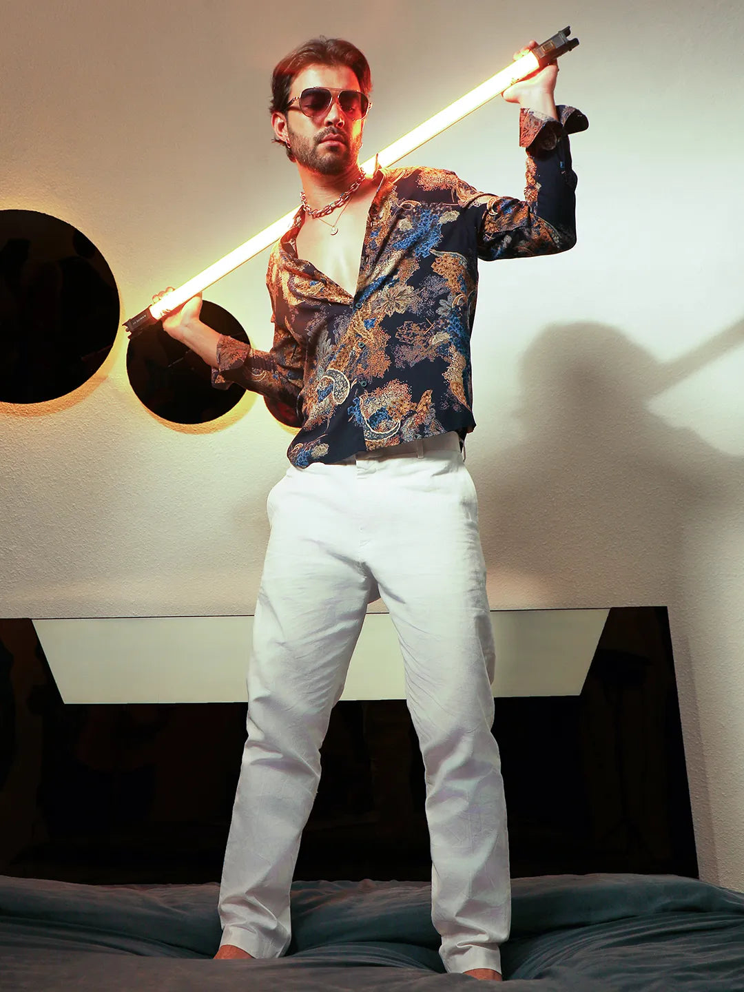 Campus Sutra Paisley Flora Shirt