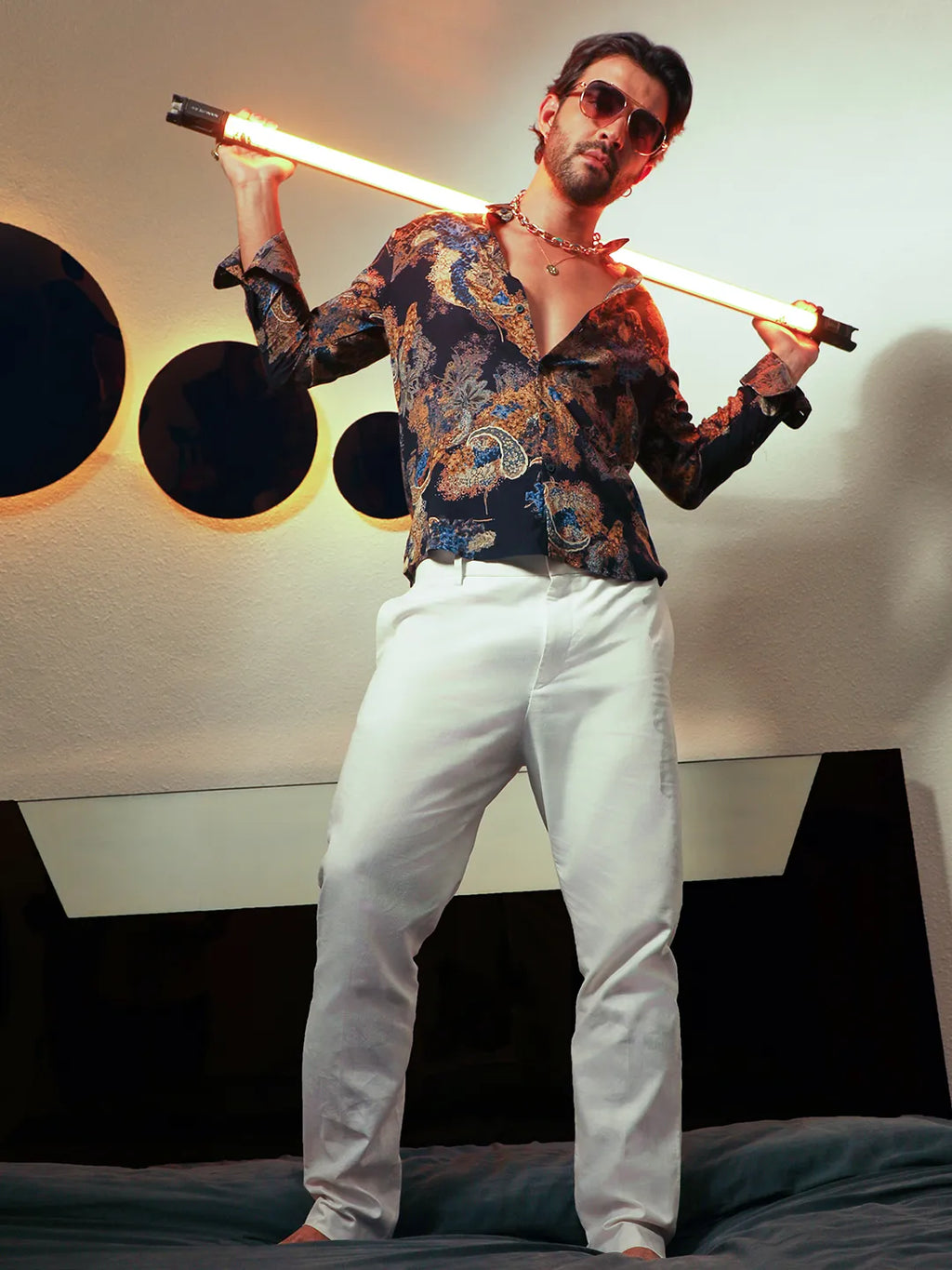 Campus Sutra Paisley Flora Shirt