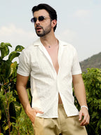 Campus Sutra Micro Creased Shirt