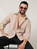Campus Sutra Self-Design Intertwine Shirt