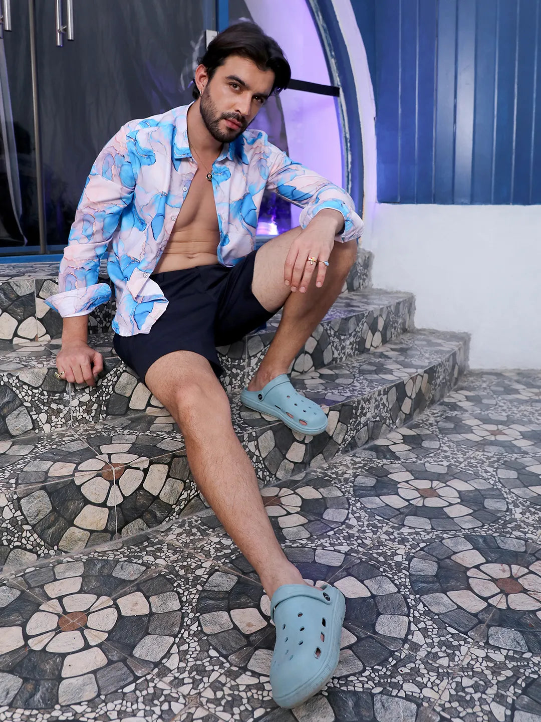 Campus Sutra Marble Shirt