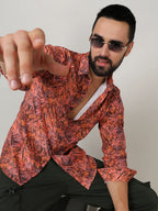 Campus Sutra Animal Print Shirt