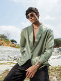 Campus Sutra Shawl Collar Shirt