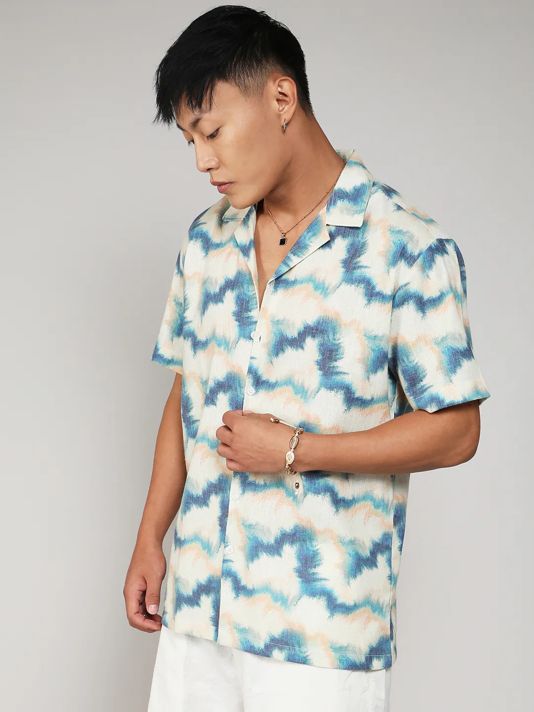 Campus Sutra Ombre Lined Shirt