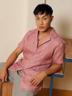 Campus Sutra Embroidered One-Lined Shirt