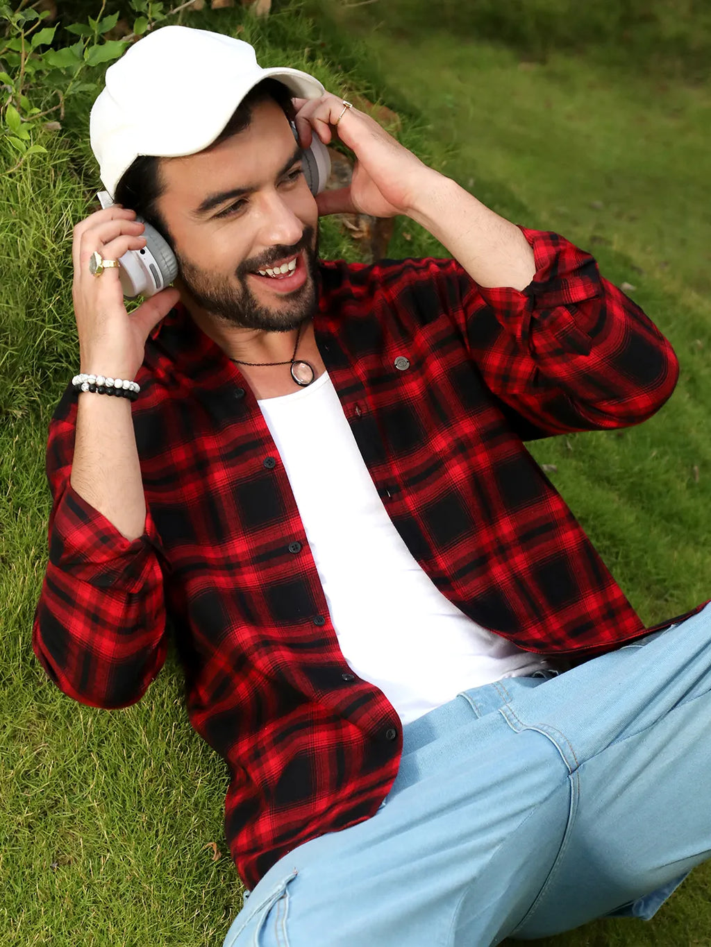 Campus Sutra Brushed Buffalo Check Shirt
