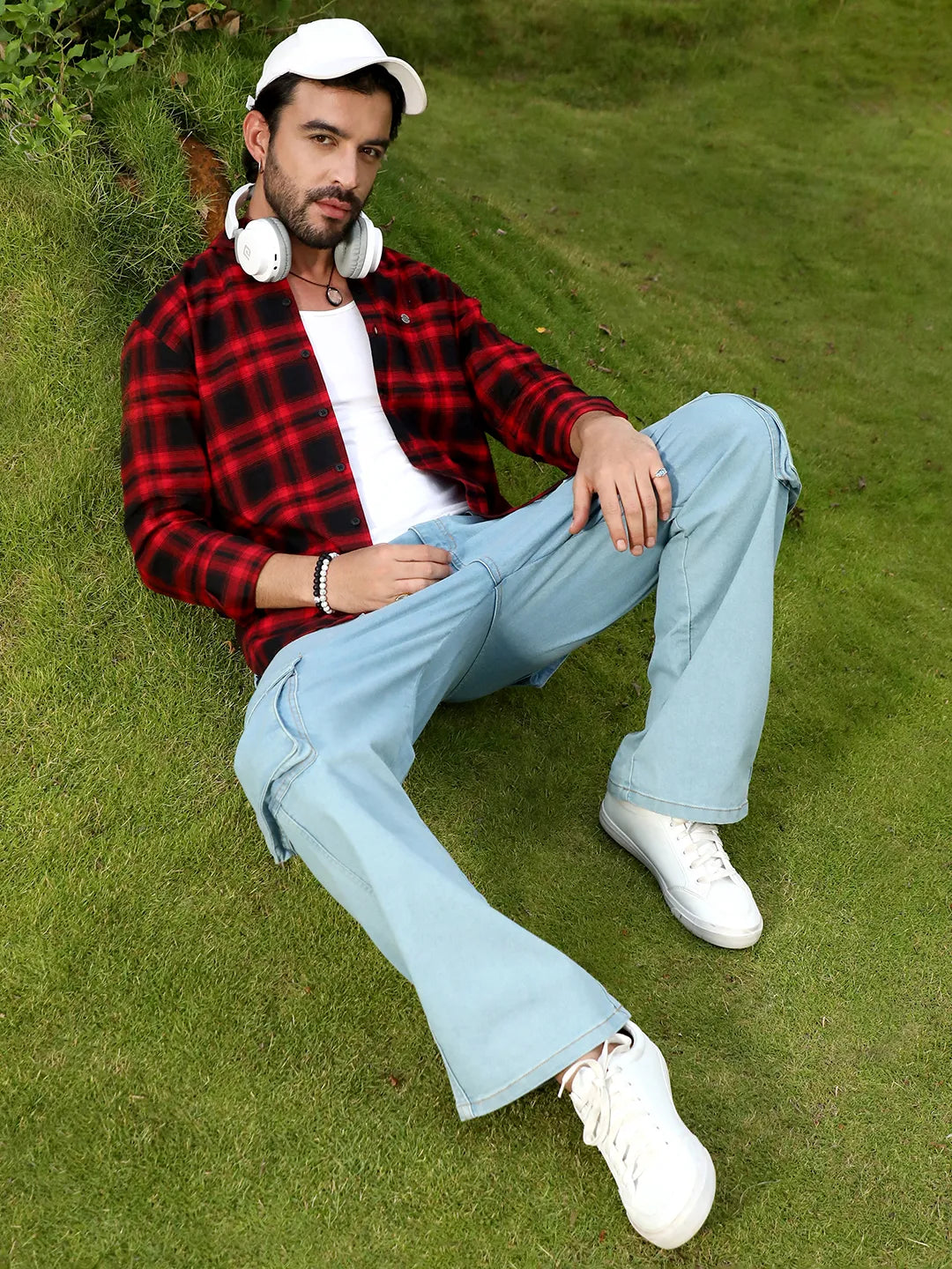 Campus Sutra Brushed Buffalo Check Shirt