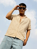 Campus Sutra Embroidered Flora Shirt