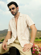 Campus Sutra Embroidered Circular Shirt