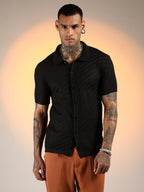 Campus Sutra Tilted-Knit Shirt