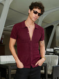 Campus Sutra Argyle-Knit Slim-Fit Shirt