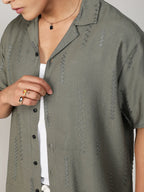 Campus Sutra Embroidered Twist Shirt