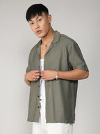 Campus Sutra Embroidered Twist Shirt