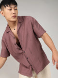 Campus Sutra Embroidered Twist Shirt