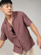 Campus Sutra Embroidered Twist Shirt