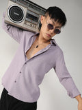 Campus Sutra Textured Weave Shirt